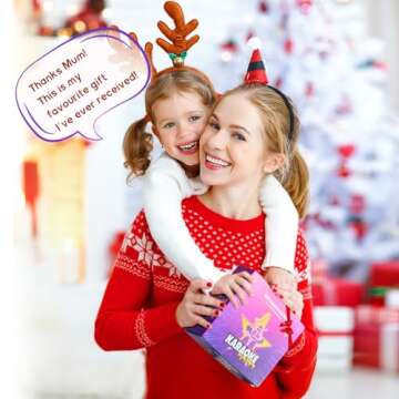 YLL Karaoke Machine for Kids Adults, Portable Mini Bluetooth Speaker with Wireless Microphone, Birth...