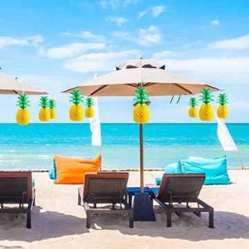 Vivid Pineapple Honeycomb Decorations for Tropical Celebrations