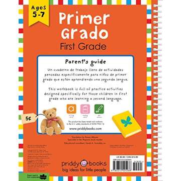 Wipe Clean: Bilingual Workbook for First Grade (Wipe Clean Activity Books) (Spanish Edition)