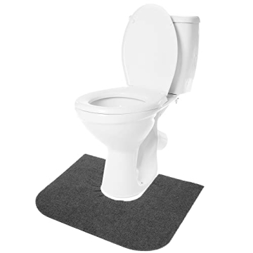RESILIA Universal Rounded Commode Potty Training Mats - Super-Absorbent Toilet Training Rug for Kids...
