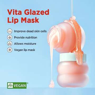 TOCOBO Vita Glazed Lip Mask 20ml / 109.5g, Super moisturizing night lip care, glazed and easy washab...