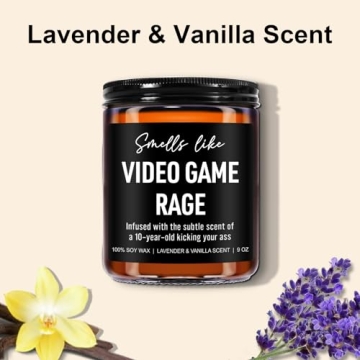 Younift Funny Video Game Rage Candle for Gamers
