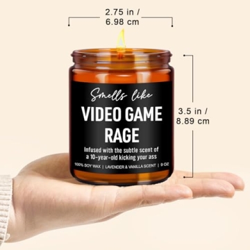 Younift Funny Video Game Rage Candle for Gamers