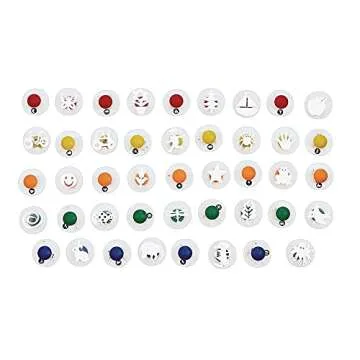 Colorations Easy Knob Grip Stamper Mega Jumbo Pack for Kids, 40 Stampers, 3" x 3", Storytelling, Card Making, Decorating, Pictures, Nature, Vehicles, Shapes, Animals