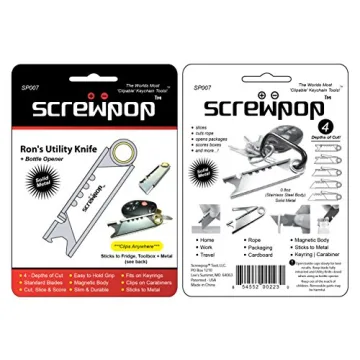 Screwpop Ron's Utility Pocket Knife 3.0 - Keychain Essential