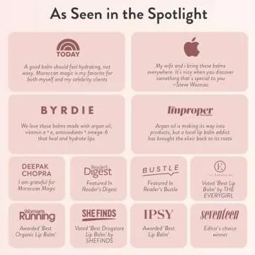 Moroccan Magic Organic Manuka Honey Lip Balm 3 Pack | Made with Natural Cold Pressed Argan and Essential Oils Lip Balm | Smooth Application