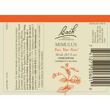 Bach Original Flower Remedies 2-Pack, Have Confidence" - Mimulus, Larch, Homeopathic Flower Essences, Vegan, 20mL Dropper x2