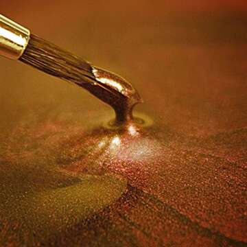 Ready-to-use Metallic Dark Gold 100% Edible Food Paint for Cake and Icing Decoration by Rainbow Dust