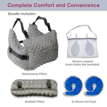 Zomaple Mastectomy Pillow for Post-Surgery Comfort and Care