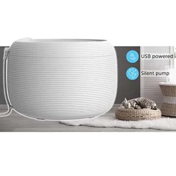 Nugget Smart Pet Drinking Fountain 2.5L for Cats & Dogs | Water Filtration | Silent Pump with Dry-Run Protection | Automatic Dish Cleansing