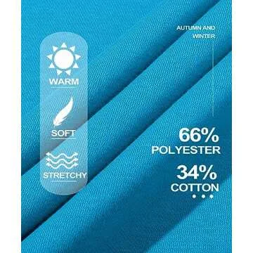 MAGCOMSEN Crewneck Sweatshirt Women Fleece Sweatshirt Women Long Sleeve Sweatshirts for Women Bright Blue,Medium