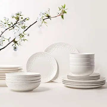 Artena Ceramic Pasta Bowls Set for Entertaining