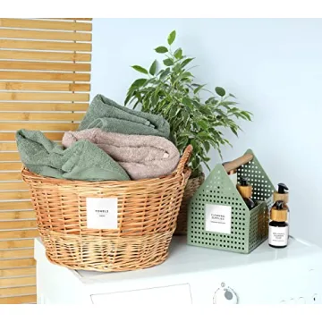 Deklutt 144 Minimalist Laundry Labels for Home Organization