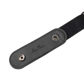 maikun 2 Pieces Buckle Free White Stretch Belt, Buckless Belt for Men, Black and White, Waist Size 24-50''