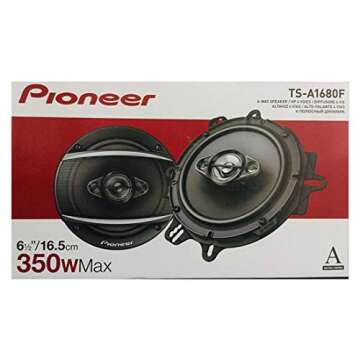 PIONEER TS-A1680F 4-Way Car Audio Speakers for Full Range Sound
