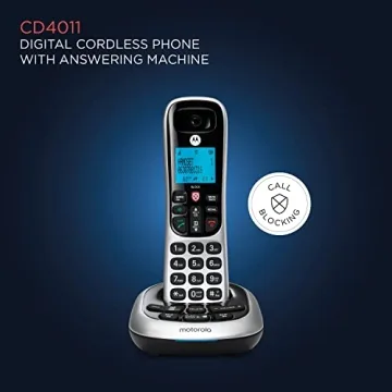 Motorola CD4011 Cordless Phone with Answering Machine