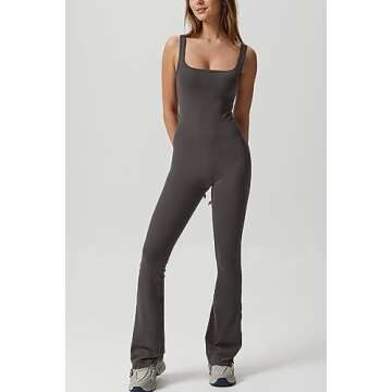 Stylish QINSEN Women's Flared Jumpsuit for All Occasions