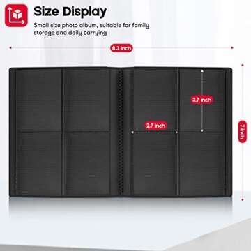 Ablus 160 Pockets Mini Photo Album for Fujifilm Instax Mini Camera, Polaroid Snap, Z2300, SocialMati...