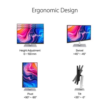 ASUS ProArt 27" WQHD Monitor - Color Accurate and Versatile