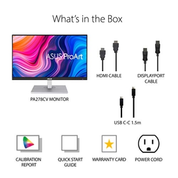 ASUS ProArt 27" WQHD Monitor - Color Accurate and Versatile