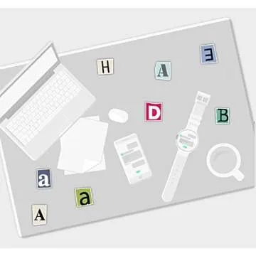 100Pcs Alphabet Letter Stickers, Waterproof Stickers for Scrapbook, Laptop, Computers, Skateboards, Water Bottles and Gift