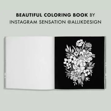 Bloom: A Stunning Flower Coloring Book for Creative Relaxation