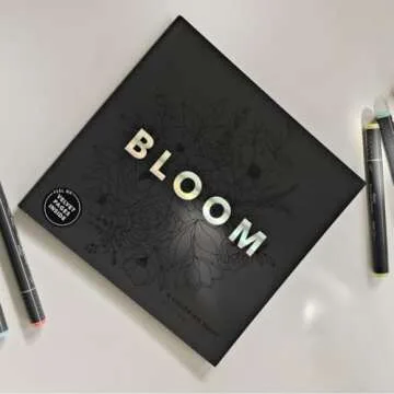 Bloom: A Beautiful Flower Coloring Book for Relaxation