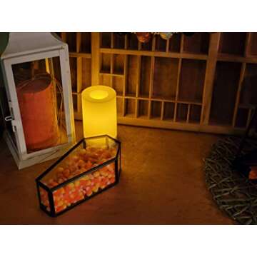 Claimed Corner Glass Coffin Display Box - 7.2" x 3.6" x 2.5" - Decorative Display Terrarium Case with Hinged Lid - Spooky Halloween Mini Casket - Gothic Home Décor - Candy Tray - Jewelry Box