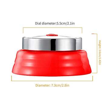 Kitchen Timer, Kitchen Countdown Cooking Timer Reminder No Battery Required Magnetic Time Management Timer Red
