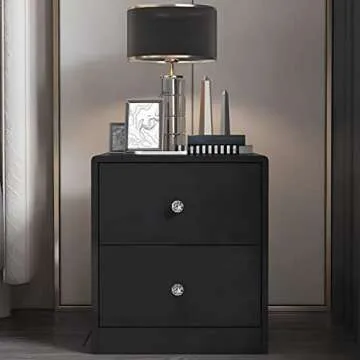 HOSL 10Pcs Crystal Glass Cabinet Knobs for Furniture