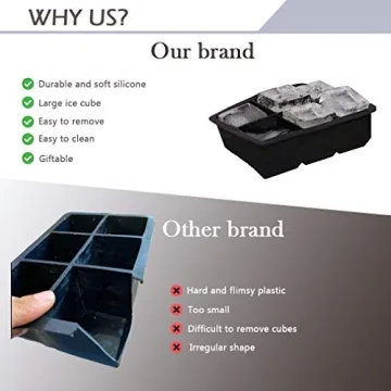 Meukcva Ice Cube Trays for Perfectly Chilled Drinks