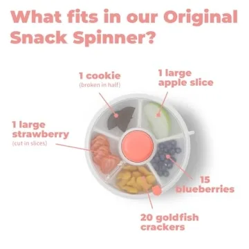 GoBe Kids Snack Spinner - Engaging 5-Compartment Container
