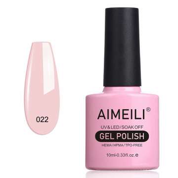 AIMEILI Rose Nude Gel Nail Polish Soak Off 10ml