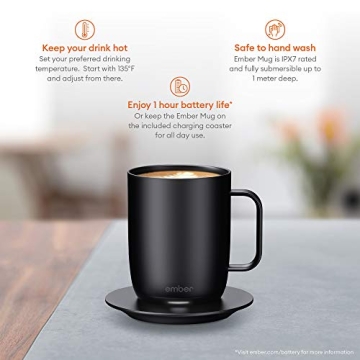 Ember Temperature Control Smart Mug, 14 oz, App Controlled