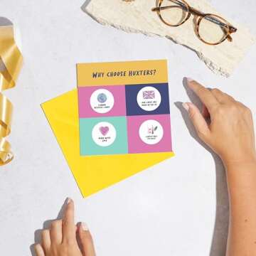 Huxters Birthday Cards for Her - Gifts for Women Friends - Best Friend Birthday Cards for her Women - Sweet sentiments quotes - Funny Birthday cards for mum sister auntie - A5 (Friends Family)