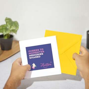 Huxters Birthday Cards for Her - Gifts for Women Friends - Best Friend Birthday Cards for her Women - Sweet sentiments quotes - Funny Birthday cards for mum sister auntie - A5 (Friends Family)