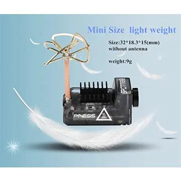 Crazepony Spotter V2 Micro FPV AIO Camera 5.8G with OSD Integrated Mic FOV170 Degree 700TVL Video Tr...