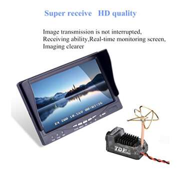 Crazepony Spotter V2 Micro FPV AIO Camera 5.8G with OSD Integrated Mic FOV170 Degree 700TVL Video Transmitter 40CH 20MW-200MW Adjustable VTX for Mini FPV RC Drone