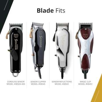 Wahl Professional 5 Star Precision Fade Blade 0000 Adjustable Replacment Fits Clipper 100 Min Runtime Lithium Ion Battery
