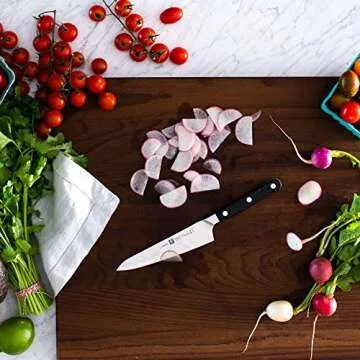 ZWILLING Pro Ultimate Prep Knife, 5.5-inch, Black/Stainless Steel