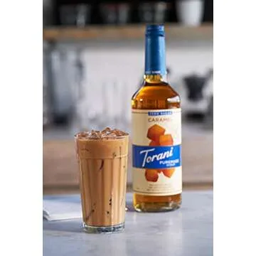 Torani Puremade Syrup - Zero Sugar Caramel Flavor, Natural Ingredients, 25.4 Fl. Oz.