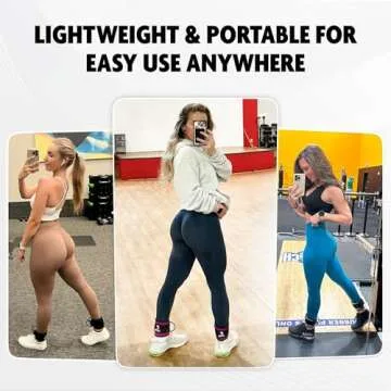 DMoose Fitness Ankle Straps for Cable Machines - One Size Fit with Premium Padding, Glute Kickback Ankle Strap for Women & Men, Cable Attachments for Gym & Booty Workouts (American - Pair)