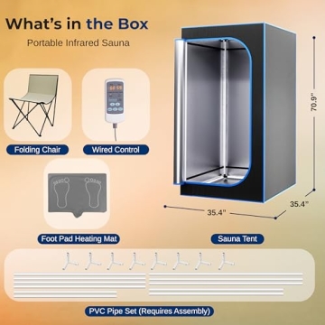 SereneLife Infrared Sauna - Portable Home Spa Experience