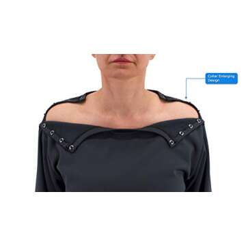 RENOVA MEDICAL WEAR Post Shoulder Surgery Sweatshirt - Men's - Women's - Unisex Sizing Black