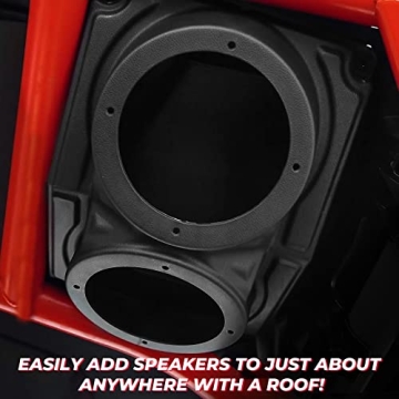 KEMIMOTO UTV Speaker Pod Enclosure for 6.5" Speakers