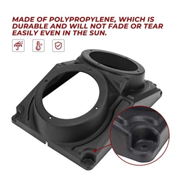 KEMIMOTO UTV Speaker Pod Enclosure for 6.5" Speakers