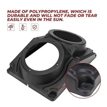 KEMIMOTO UTV Speaker Pod Enclosure for 6.5" Speakers