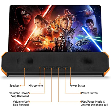 16 Inch Screen Magnifier, 3D Magnifier Projector Screen, Foldable Phone Stand with Screen Amplifier – Compatible with All Smartphones