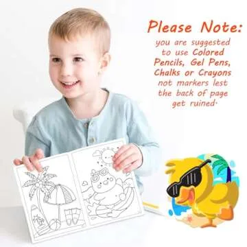 90shine 36PCS Summer Coloring Books for Kids in Bulk Ages 4-8, End of The Year Gifts from Teacher for Students Beach Pool Birthday Party Favors(5"x7")