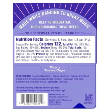 Lavender Rose Cocoa Truffle Bar - Gluten Free Treats